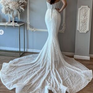 Stunning beaded Blanche Bridal Eloise wedding Dress